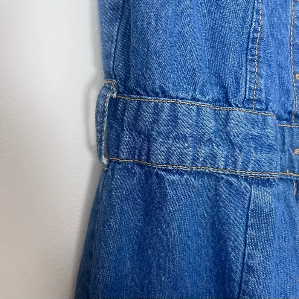 Sincerely Jules Wide Leg Denim Romper Size Small